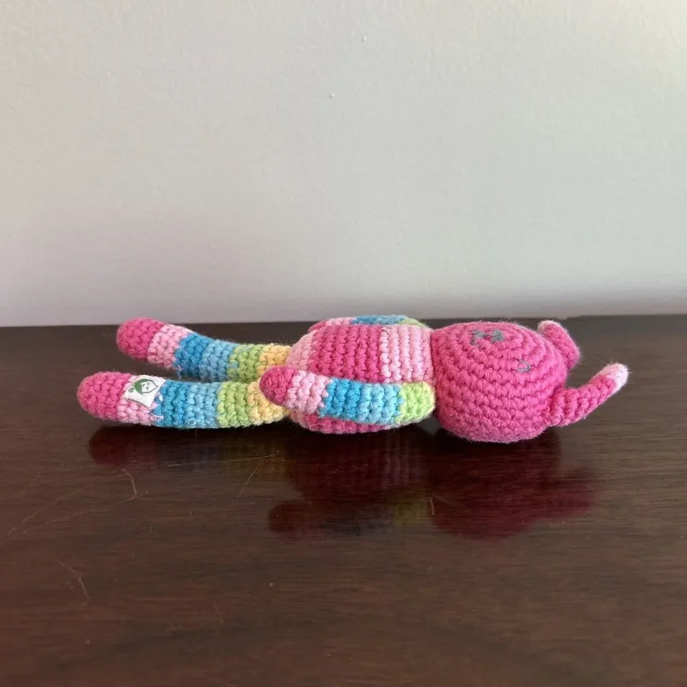 Lot of 2 Green Sprouts Organic Cotton Animal Friend Rattle Bunny